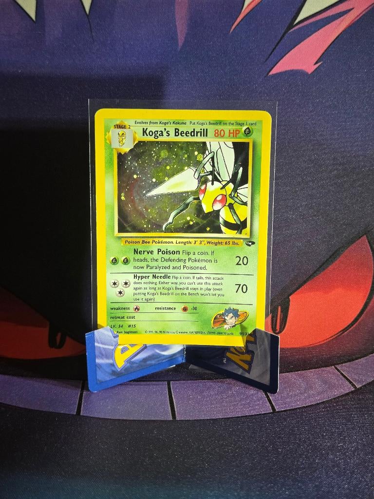 Pokémon Koga’s Beedrill Holo 9/132 Gym Challenge, Hobby & Loisirs créatifs, Jeux de cartes à collectionner | Pokémon, Foil, Enlèvement ou Envoi
