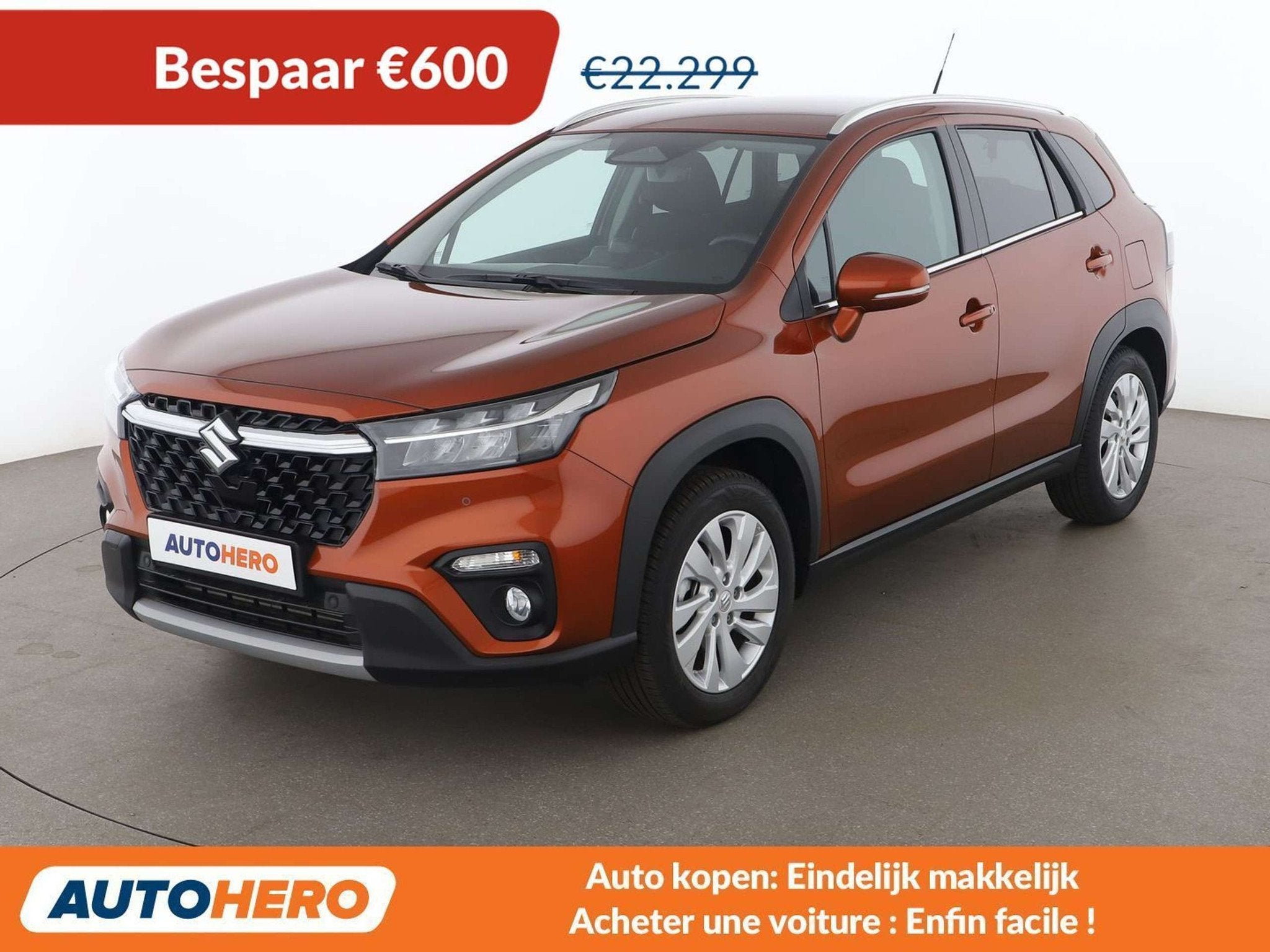 Suzuki S-Cross 1.4 BoosterJet Mild-Hybrid Top (bj 2024), Auto's, Suzuki, Stof, Bruin, 95 kW, 5 deurs