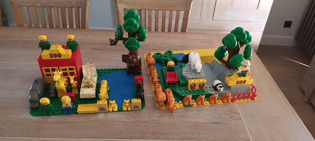 Vintage duplo zoo, Kinderen en Baby's, Ophalen, Gebruikt, Complete set, Duplo