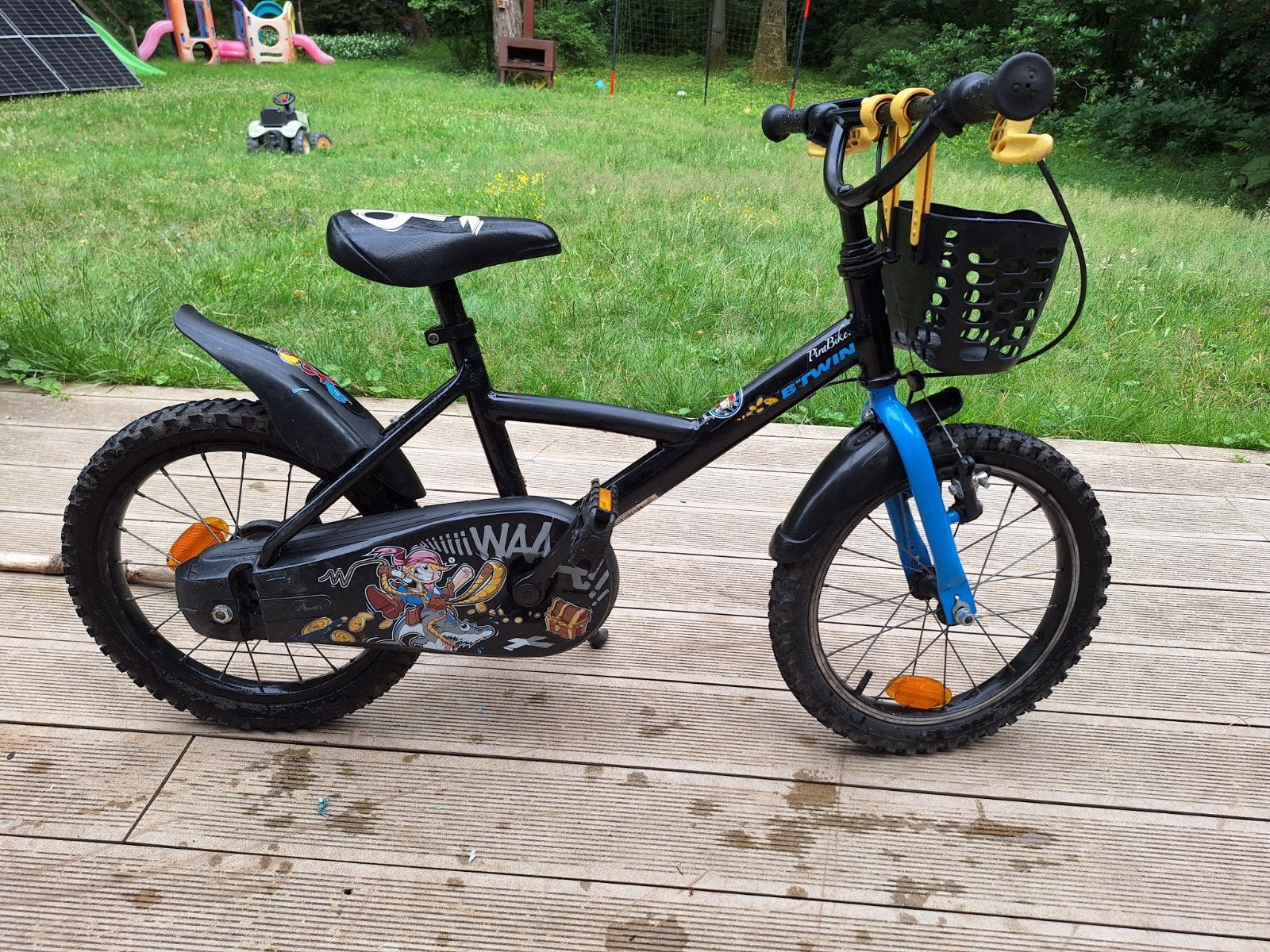 Kinderfiets 16 inch, Fietsen en Brommers, Ophalen, Gebruikt, Velgrem, 16 tot 20 inch