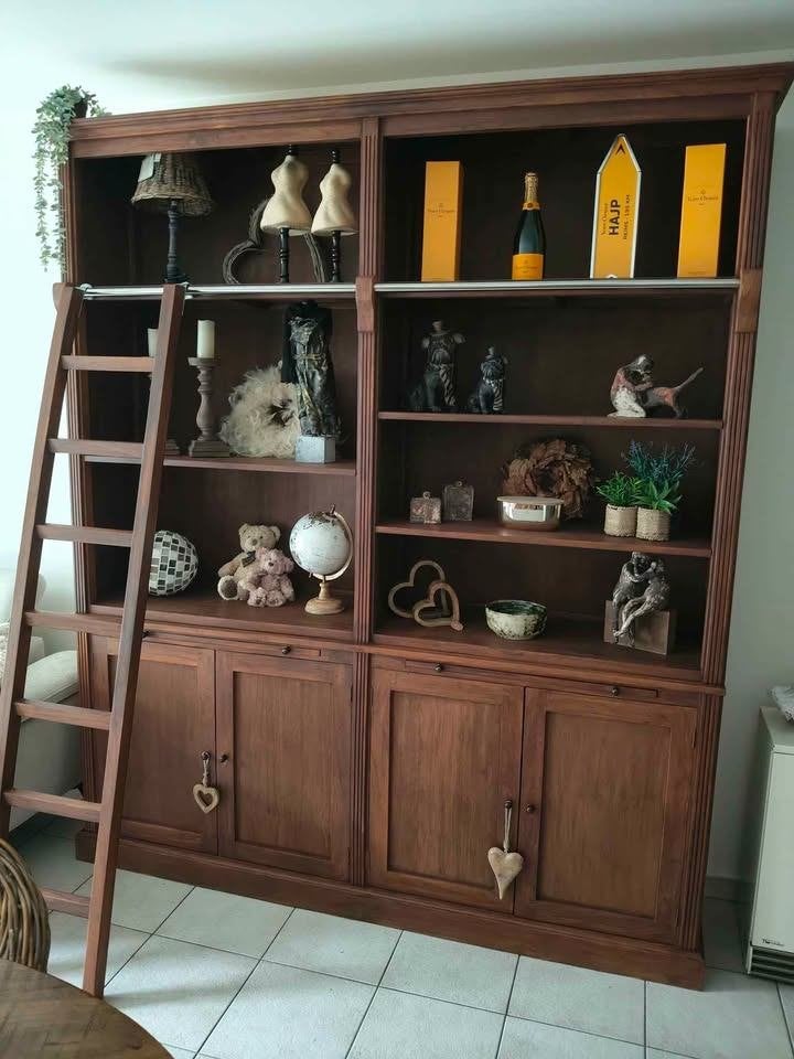 étagère à livres, Teck, 25 à 50 cm, 150 à 200 cm, Comme neuf