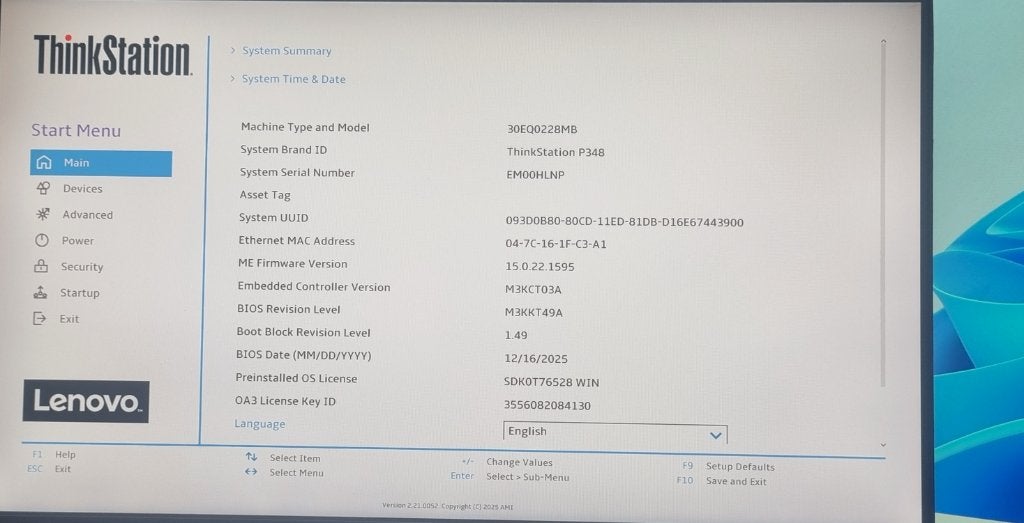 lenovo thinkstation p348 INTEL CORE I7_10700 CPU, Ophalen, 2 tot 3 Ghz, 512 GB, Zo goed als nieuw
