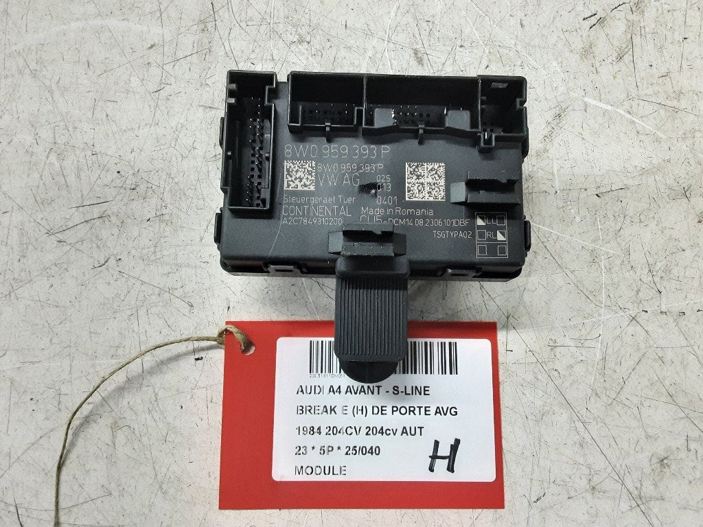 UNITE ELECTRONIQUE Audi A4 Avant (B9) (8W0959393P), Mevr. I. Hauben, Audi, Utilisé, Rue de l'Espoir 34 34
4030  GRIVEGNÉE, BE