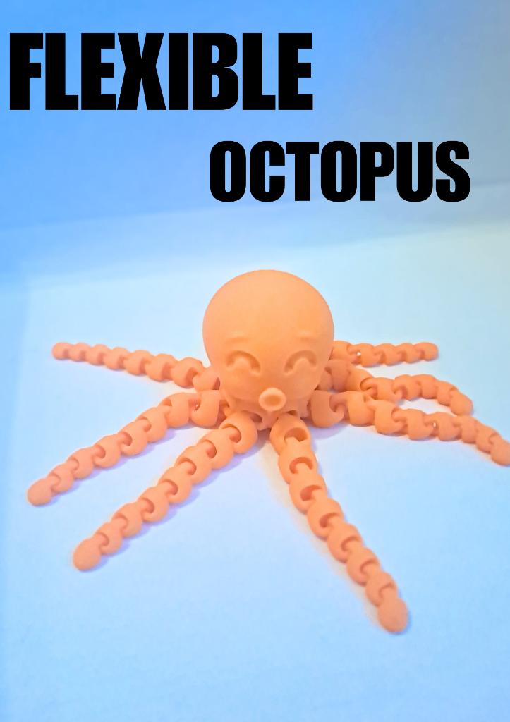 3D geprinte Flexible Octopus – bewegend fidget speelgoed, Ophalen of Verzenden, Nieuw