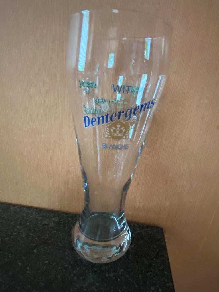 verre "Dentergems" de 0,5 l, Enlèvement, Comme neuf, Verre ou Verres