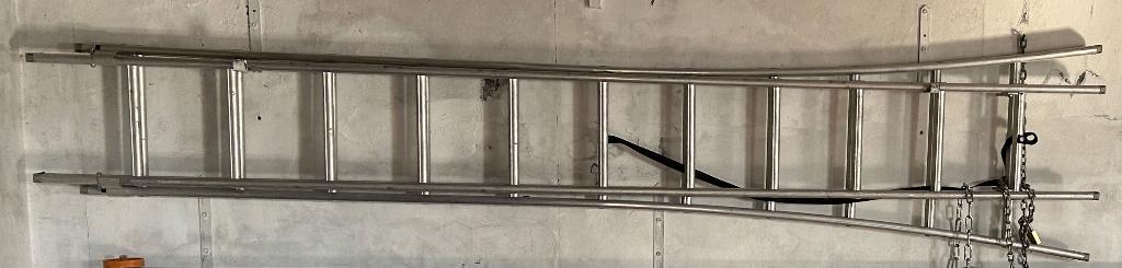 Opsteekladder 2 x 11 Treden - 2 x 2,95 meter, Doe-het-zelf en Bouw, Ladders en Trappen, Ophalen, Zo goed als nieuw, Ladder, Opvouwbaar of Inschuifbaar