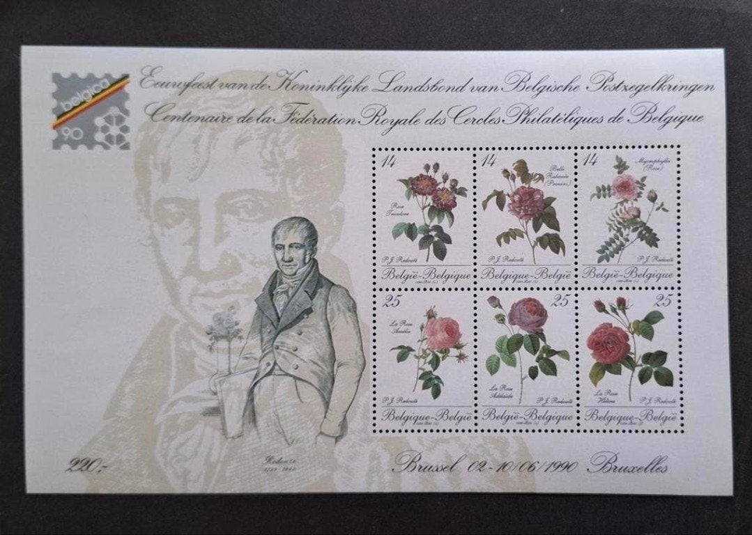 Belgique : COB 2370/75-BL67 ** Belgica 90 1990, Sans timbre, Neuf, Enlèvement ou Envoi, Non oblitéré