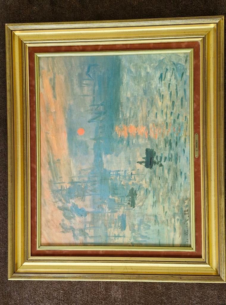 Reproductie schilderij C.Monnet, Antiek en Kunst, Ophalen of Verzenden