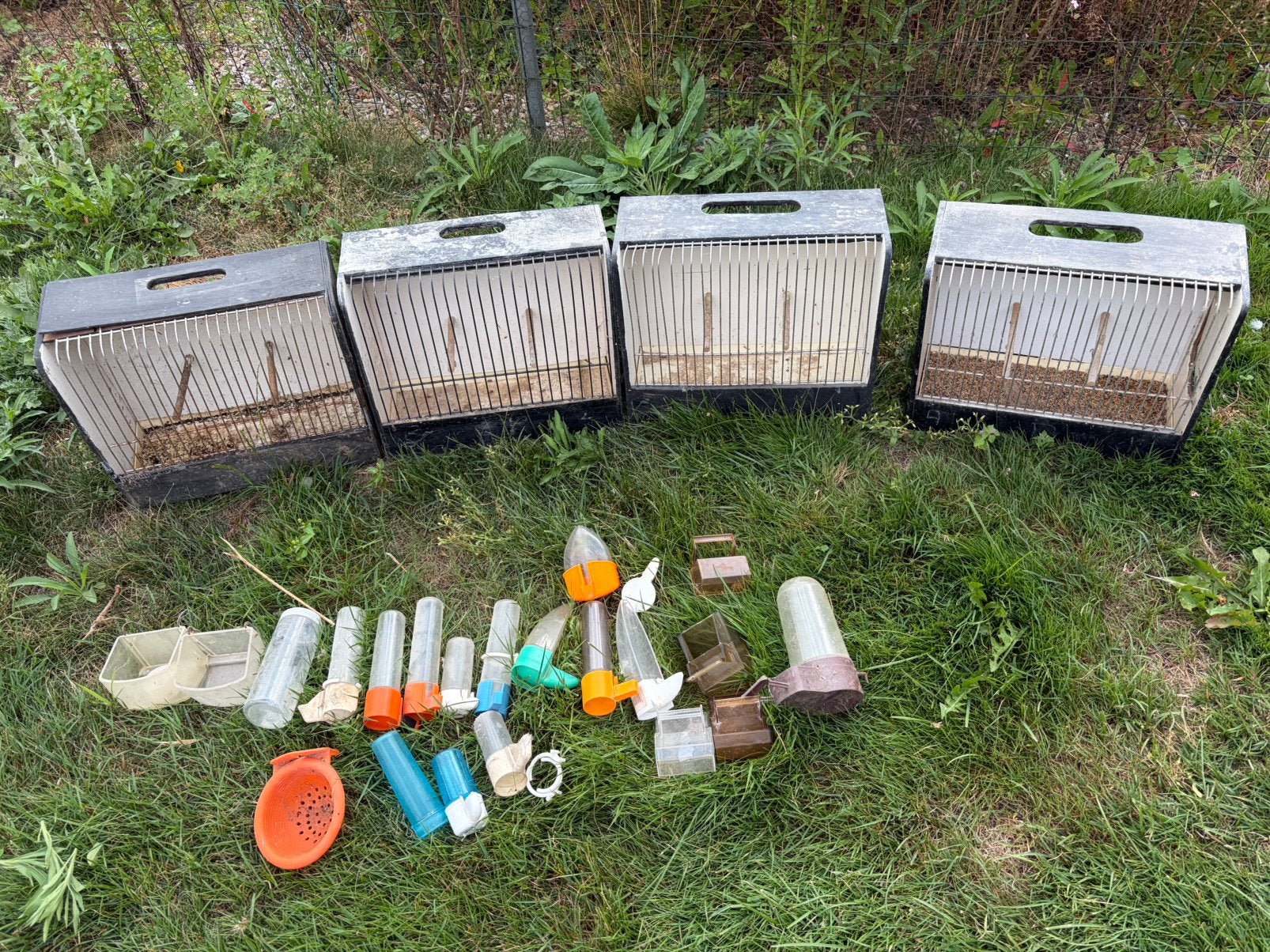 Tentoonstellingskooien 4 stuks, Dieren en Toebehoren, Vogels | Toebehoren, Ophalen, Gebruikt