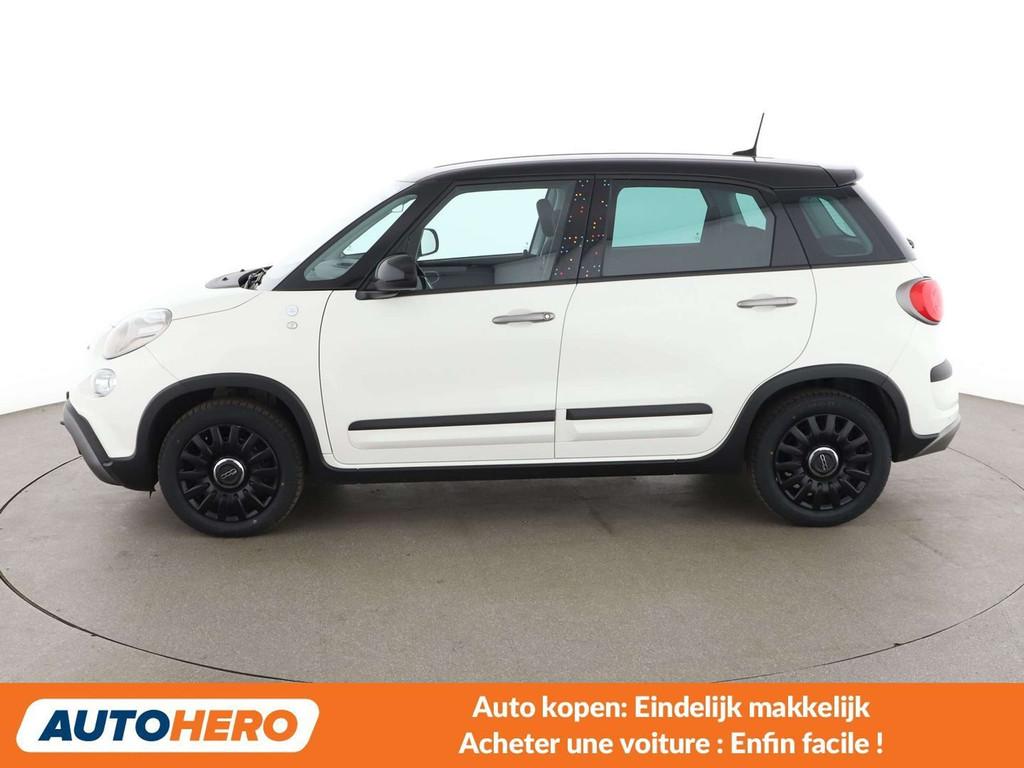 Fiat 500L 1.3 M-Jet Google (bj 2021), Auto's, Stof, Gebruikt, 95 pk, Wit