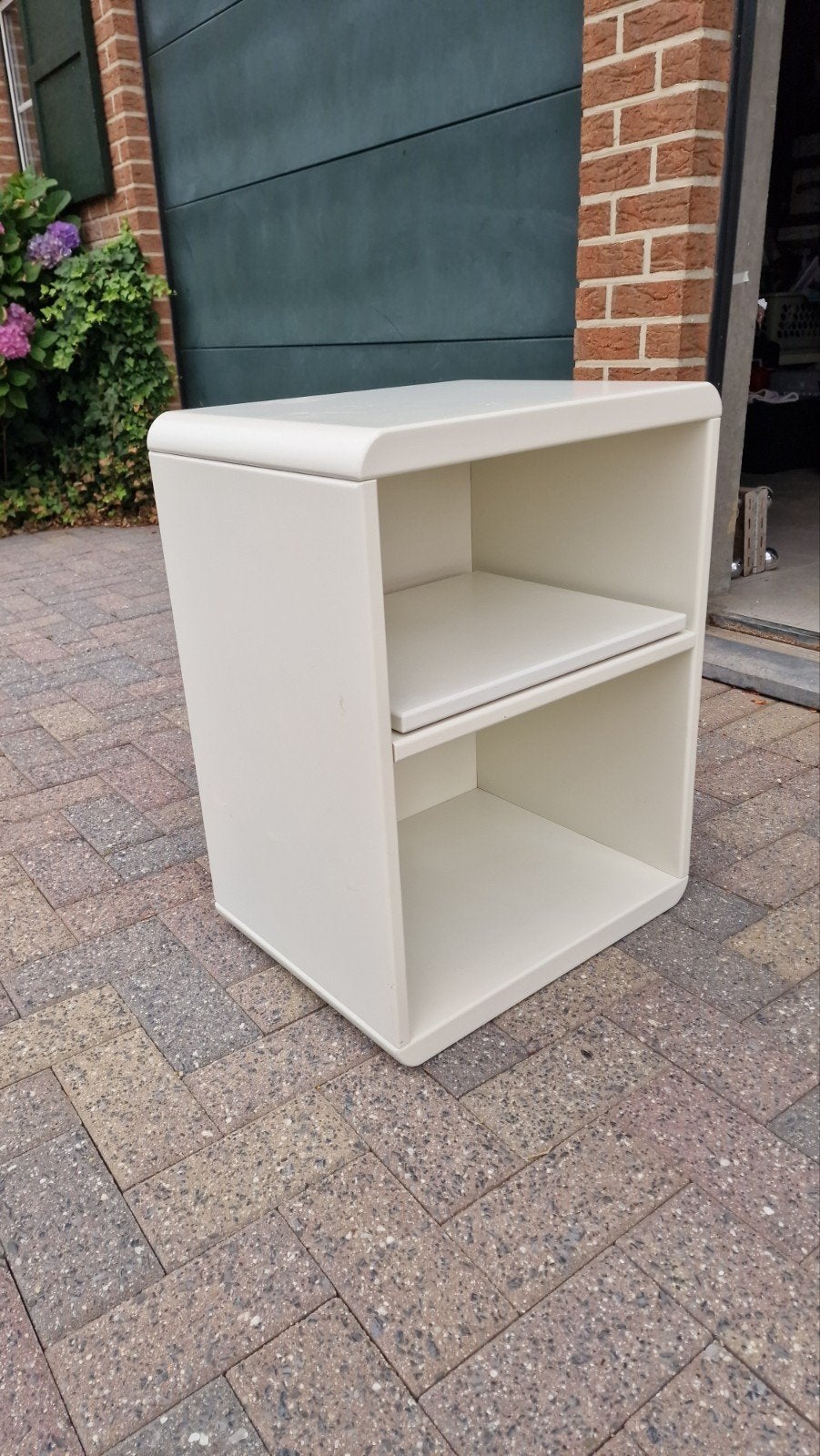 petit meuble tv et hifi blanc 50x40x70, Maison & Meubles, Enlèvement, Utilisé, Moderne