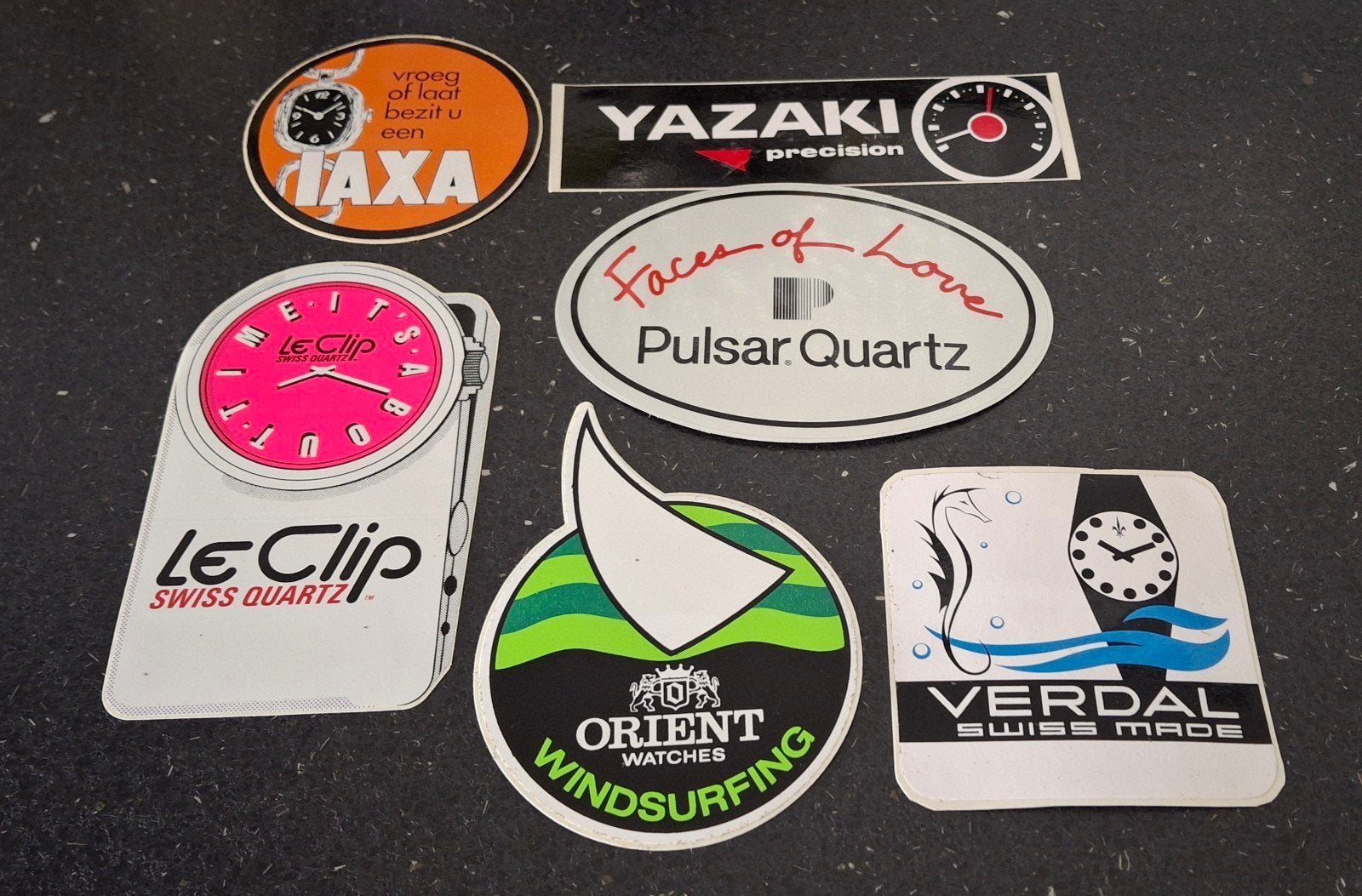 lot stickers divers horloge merk Swatch Orient Verdal Yakaz, Ophalen of Verzenden, Zo goed als nieuw, Merk