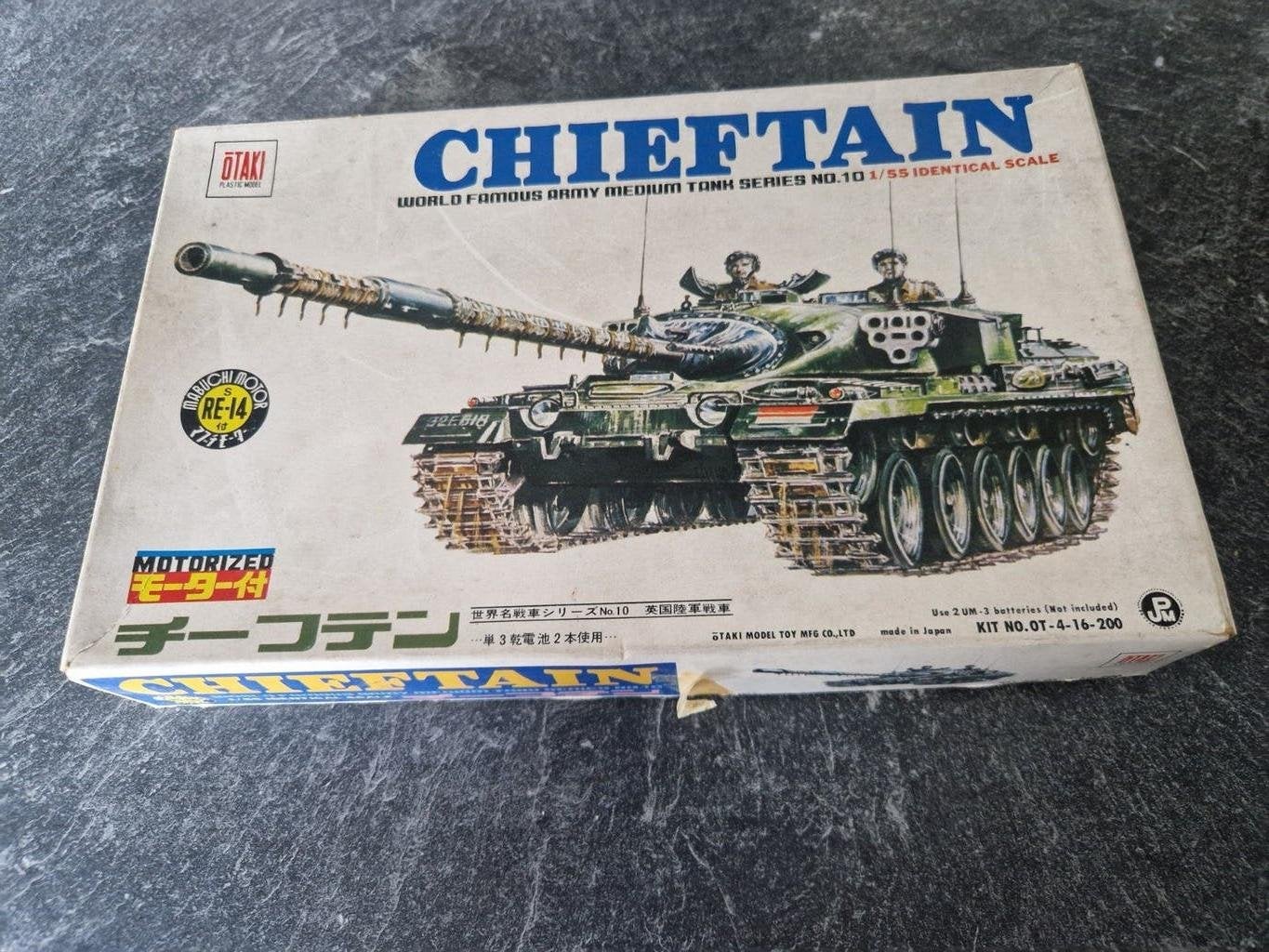 Modelbouw tank Otaki 1968 vintage, Hobby en Vrije tijd, Modelbouw | Auto's en Voertuigen, Overige merken, Nieuw, Ophalen of Verzenden