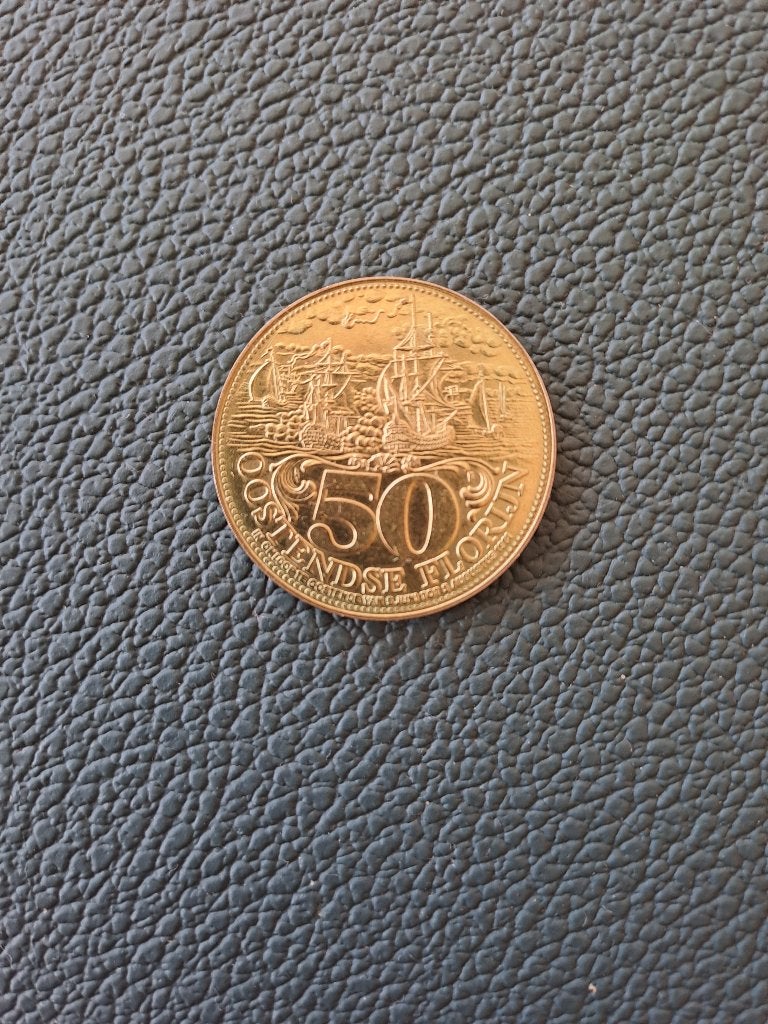 Oostendse Florijn van 50, Postzegels en Munten, Ophalen of Verzenden, Overig, Losse munt