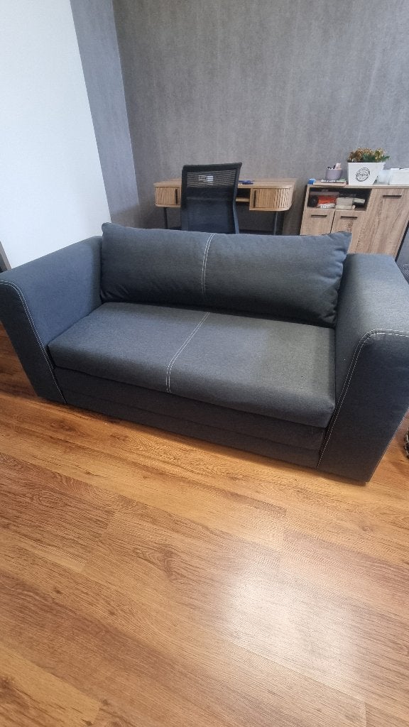 IKEA ASKEBY slaapbank – ideaal voor kot/studio, Maison & Meubles, Enlèvement, Utilisé, Queen size, Gris