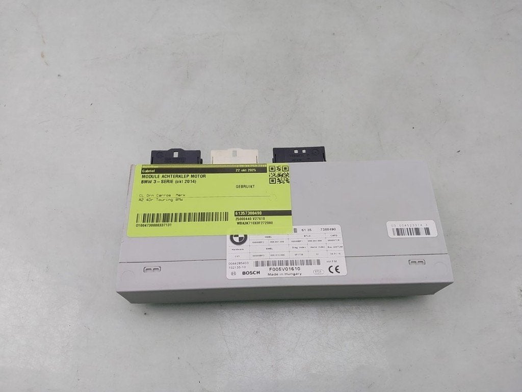 MODULE ACHTERKLEP MOTOR BMW 3 serie Touring (F31), Gebruikt, BMW, Petuelring 130
80809  München, DE, Bayerische Motoren Werke AG