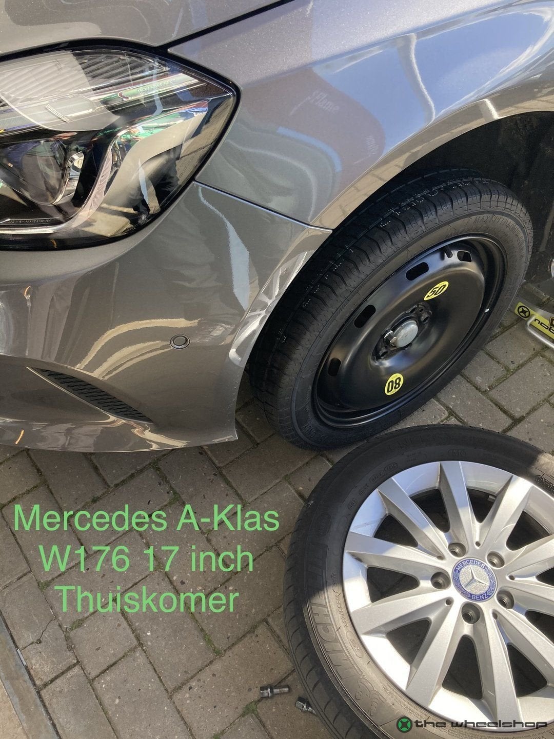 Reservewiel Thuiskomer MERCEDES A B C -KL CLA GLA Oem 16", Auto-onderdelen, Banden en Velgen, Gebruikt, -, Banden en Velgen, Ophalen of Verzenden