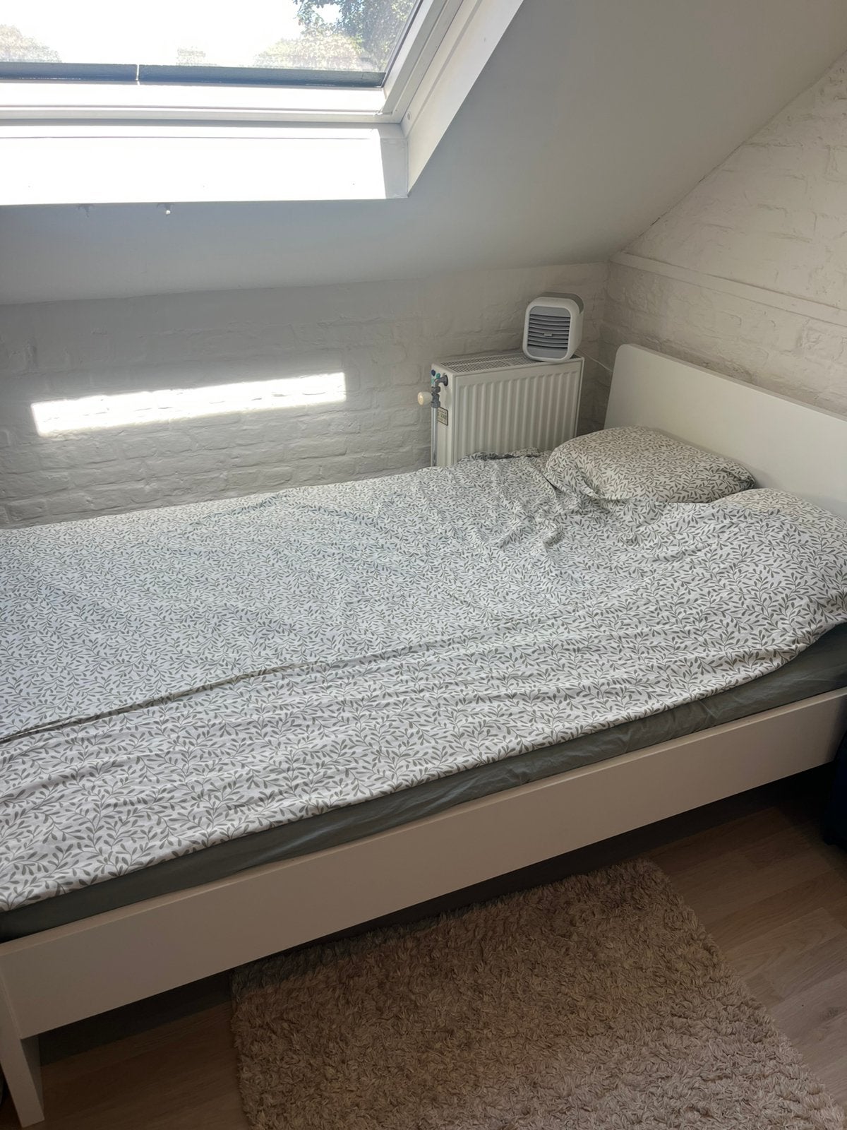 Bed & matras - IKEA, Queen size, 140 cm, Enlèvement, Utilisé
