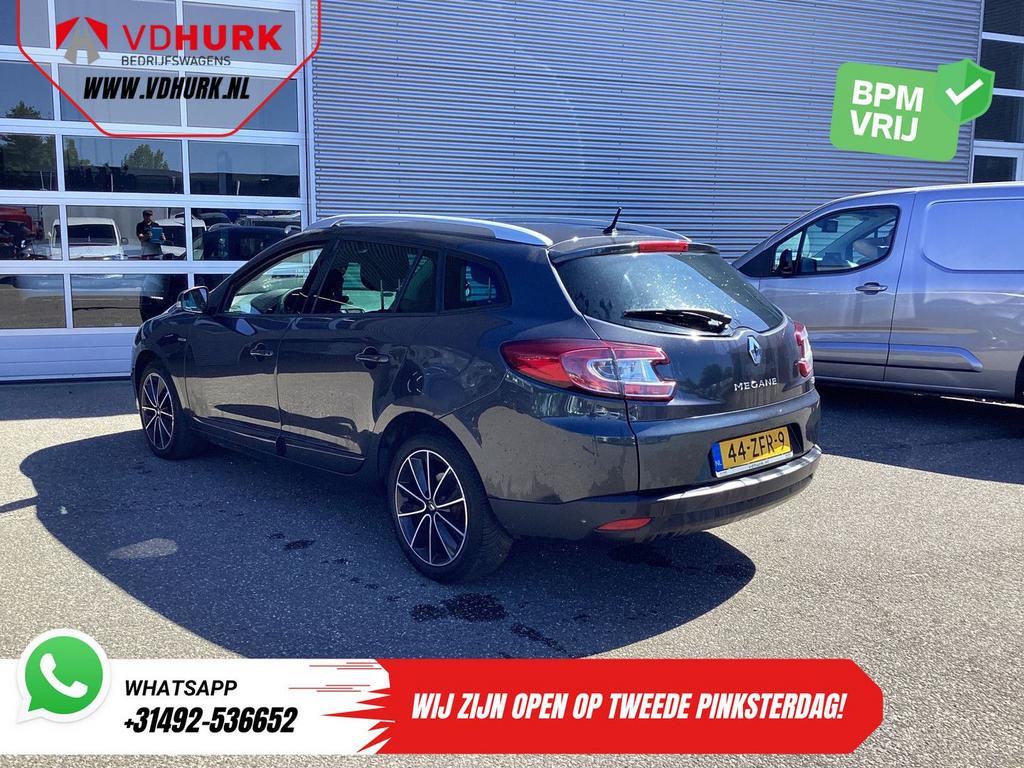 Renault Megane Estate 1.5 dCi Bose/ Climate/ LMV/ Cruise/ PD, Auto's, Bedrijf, USB, Zilver of Grijs, Te koop