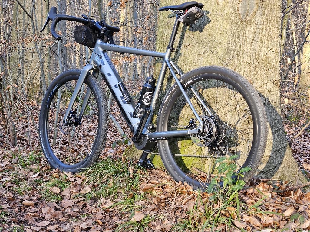 Electrische Gravelbike, Fietsen en Brommers, Zo goed als nieuw, 50 km per accu of meer, 55 tot 59 cm, Ophalen