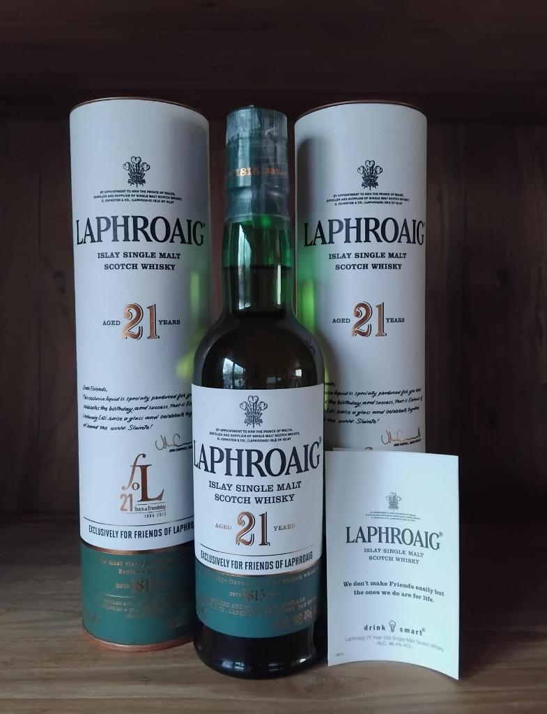 Laphroaig 21Y, Verzamelen, Ophalen of Verzenden