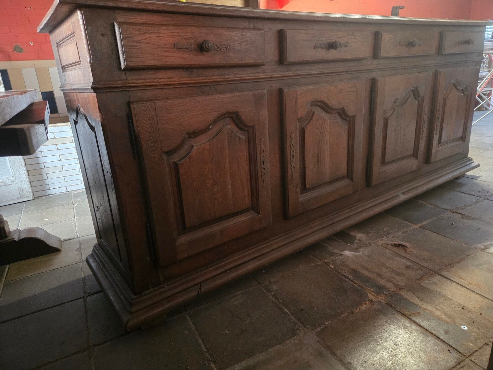 Table et buffet de sallla a mange é bois massif, Maison & Meubles, Enlèvement