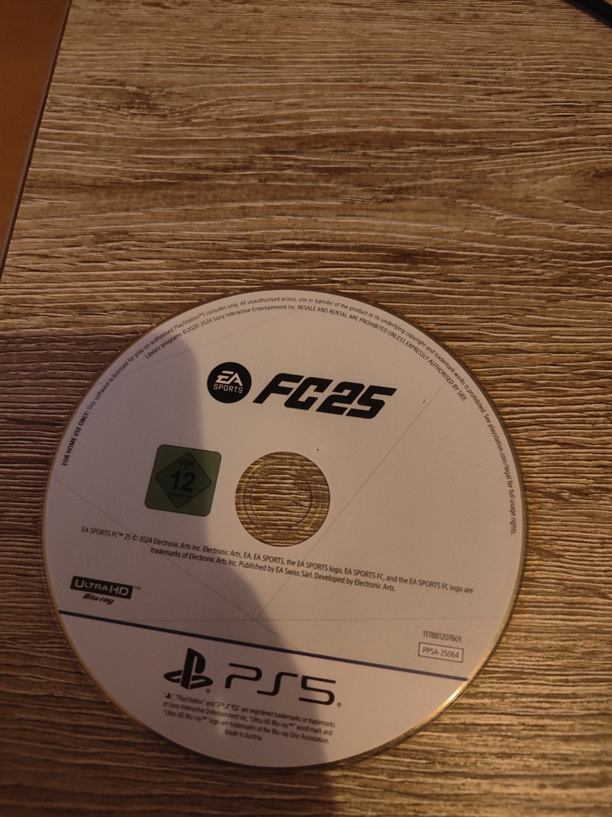 fc25 ps5, Enlèvement