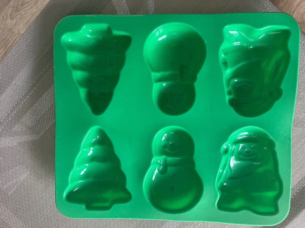 Silicone bakvorm kerst, Hobby en Vrije tijd, Ophalen, Zo goed als nieuw, Cupcakes, Bakvorm