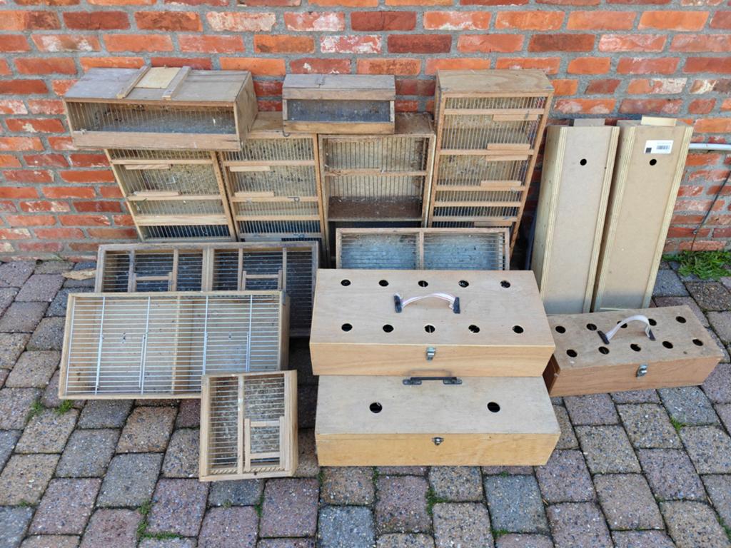 Vogel transportkisten / lopers / transport kooien, Dieren en Toebehoren, Ophalen, Gebruikt, Hout, Overige typen