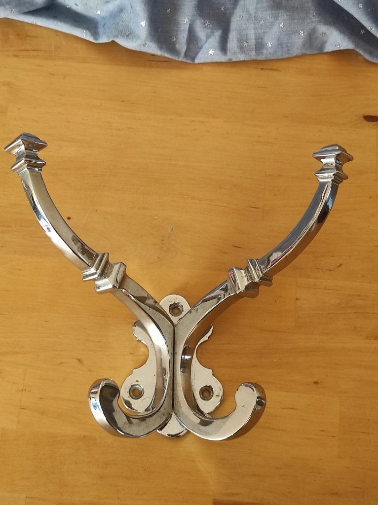 Groot muur wand kapstok zilver kleur, Huis en Inrichting, Ophalen, Gebruikt, Wandkapstok, Minder dan 100 cm