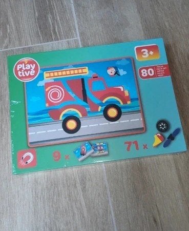 Magnetische puzzel brandweerwagen, Enlèvement, Neuf, 2 à 4 ans