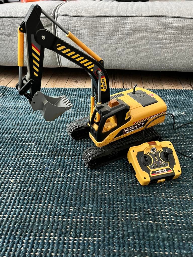 Graafmachine Dickie Toys met afstandsbediening met kabel, Ophalen, Zo goed als nieuw