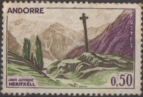 Andorra - Gotisch Kruis van Meritxell, Verzenden, Postfris