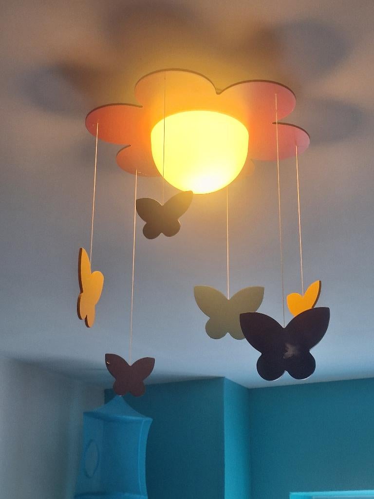 Plafonniers Philips Meria pour chambre d'enfant, Maison & Meubles, Enlèvement ou Envoi, Comme neuf, Bois