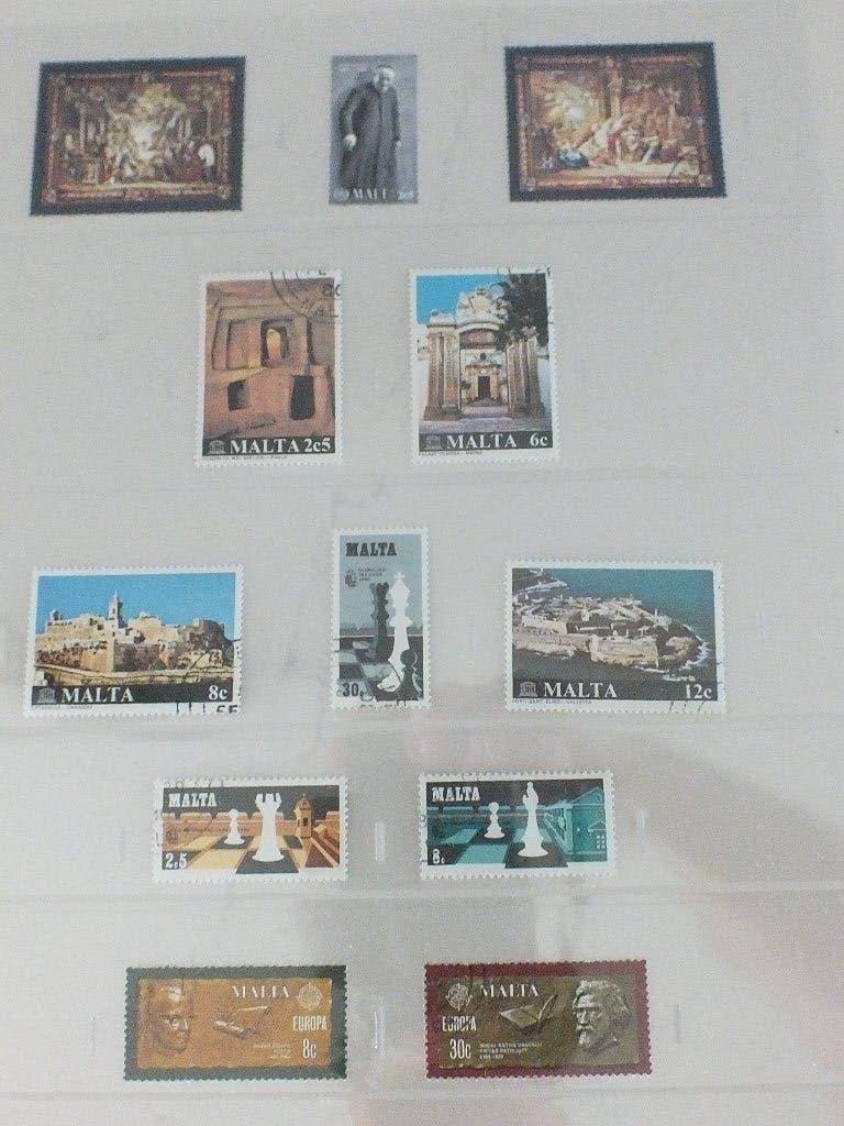 Postzegels MALTA 1980 Reeksen gestempeld., Ophalen of Verzenden, Malta, Gestempeld