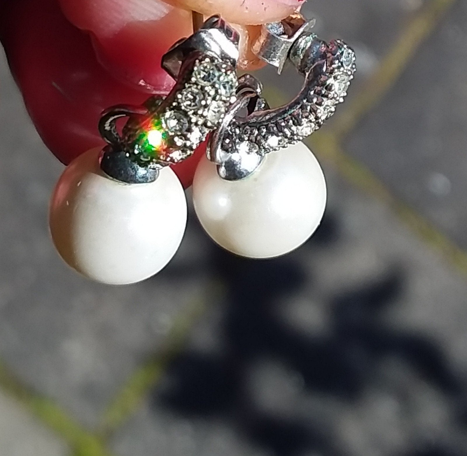 Oude chique Oorbellen., Handtassen en Accessoires, Oorbellen, Verzenden