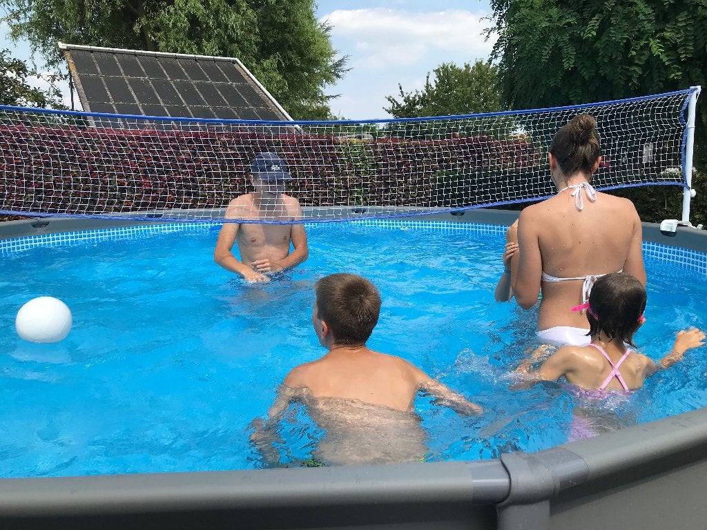 Gratis Intex Zwembad Rond, Tuin en Terras, Gebruikt, Rond, 300 cm of meer, Ophalen