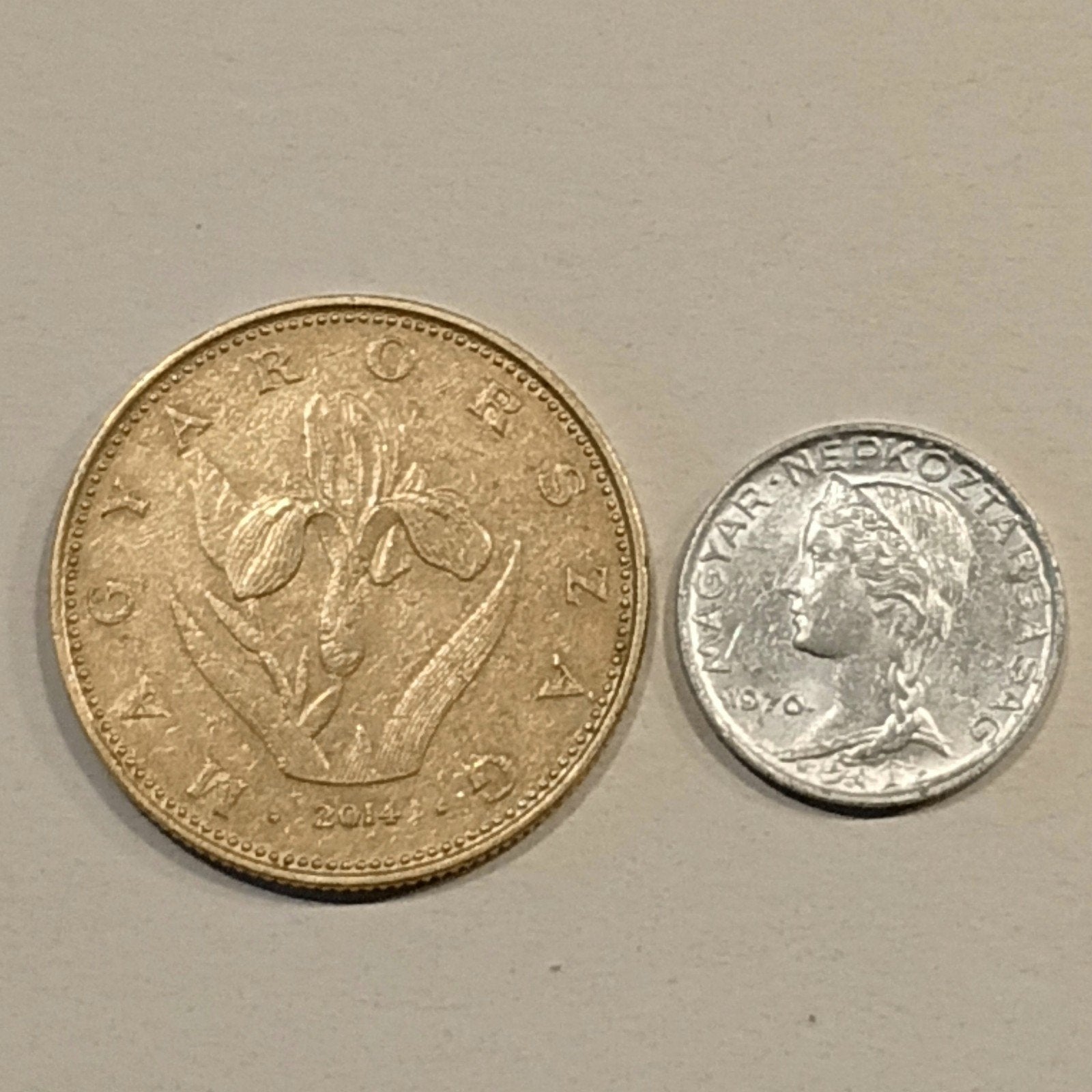 Hongarije 20 Forint en 5 Fillér  Zfr.AU     (962), Ophalen of Verzenden, Hongarije, Setje