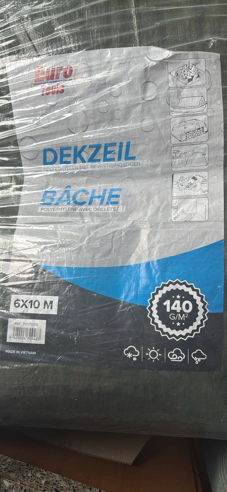 Dekzeil, Ophalen, Overige materialen, 30 cm of meer, Overige typen