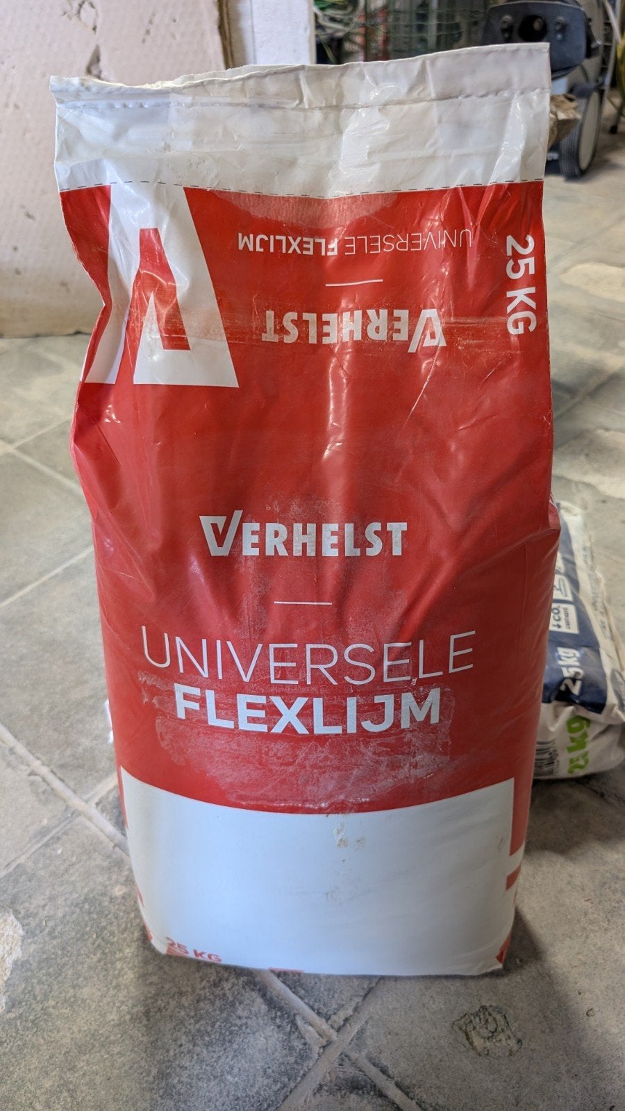 Verhelst universele flex-lijm / tegellijm / 25kg, Doe-het-zelf en Bouw, Ophalen of Verzenden, Nieuw