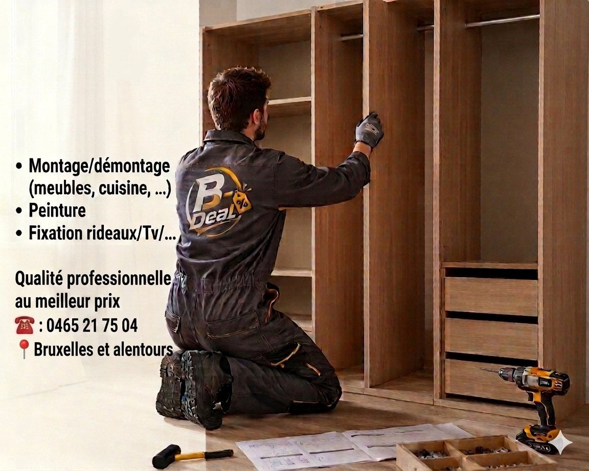 Montage meuble , cusine etc, Enlèvement