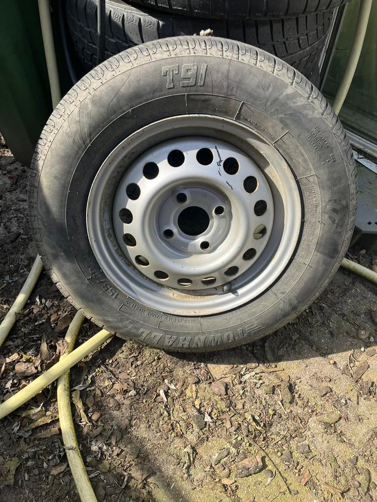 Aluminium velgen voor 750kg remork, Ophalen, Zo goed als nieuw