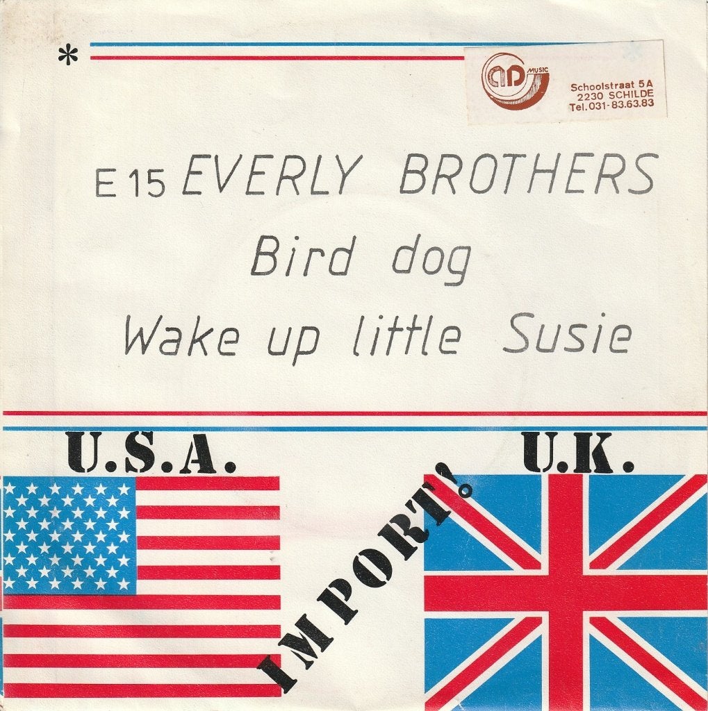 Everly Brothers - Bird dog / Wake up little Susie, CD & DVD, Vinyles Singles, Single, Comme neuf, Pressage original, 7 pouces