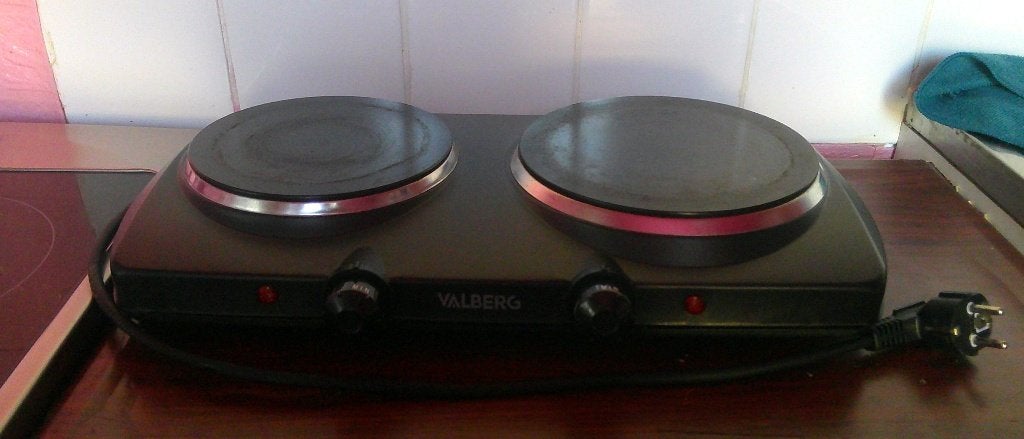 vend double plaque electrique de cuison, Comme neuf, Enlèvement, À Poser, 3 zones de cuisson ou moins