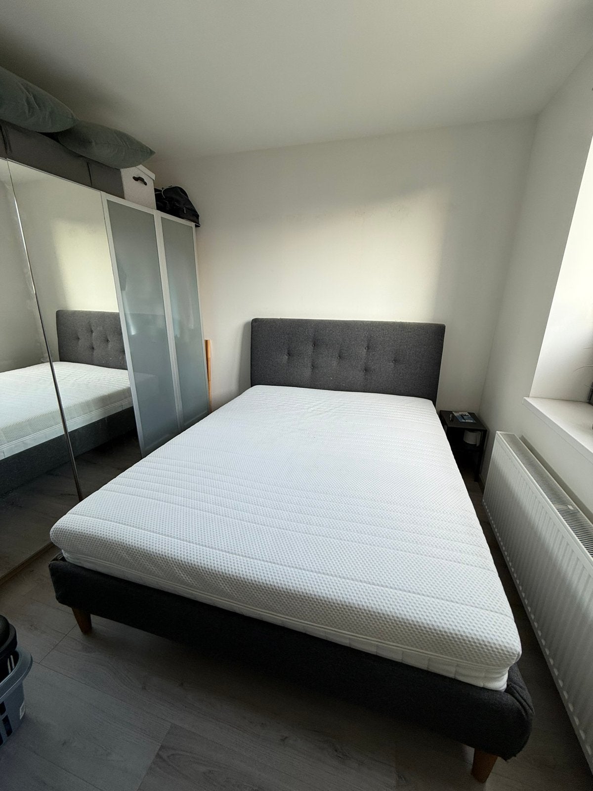 IKEA IDANAS tweepersoonsbed (160x200), Ophalen, Tweepersoons, Zo goed als nieuw, 200 cm
