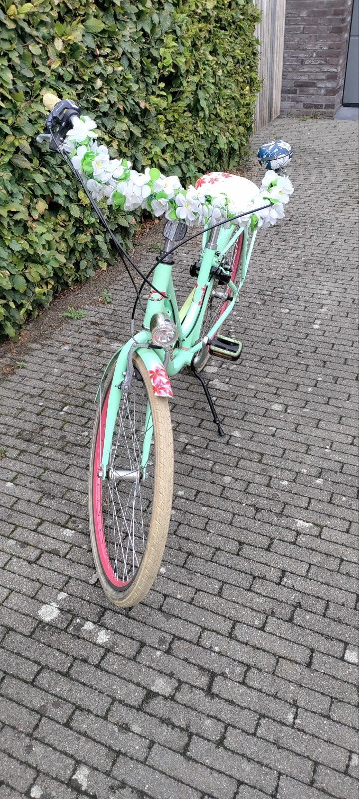 Mooie Oxford meisjesfiets 26'', pistache groen, 7-speed, Gebruikt, Velgrem, Oxford, Handrem