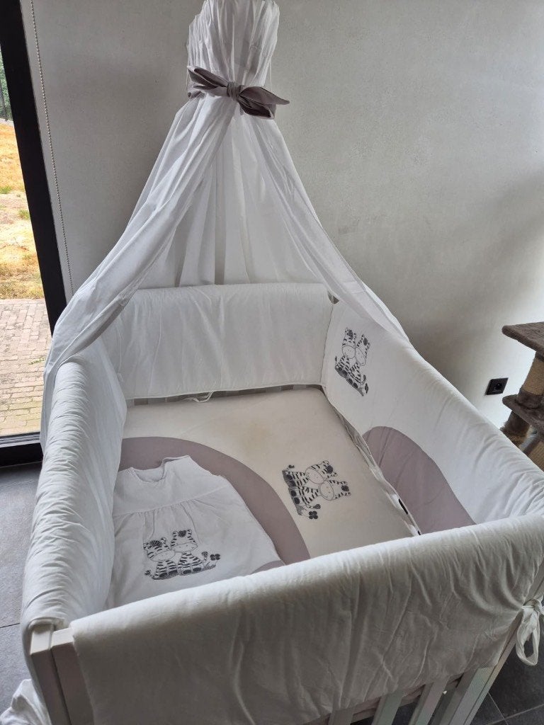 Park + bekleding + matras + slaapzak, Kinderen en Baby's, Babyparken, Ophalen, Gebruikt, Rechthoekig, In hoogte verstelbaar