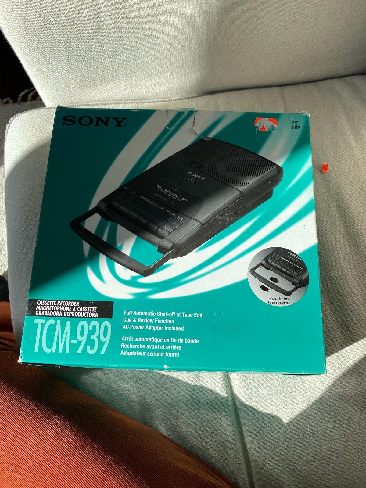 Cassette recorder in doos, Ophalen