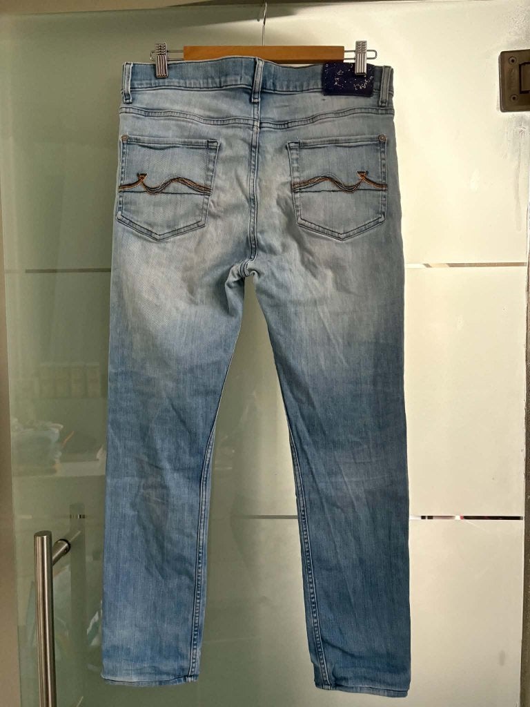 7 For All Mankind Slimmy Tapered Jeans (Maat 33), Kleding | Heren, 7 For All Mankind, Blauw, Ophalen of Verzenden, Zo goed als nieuw