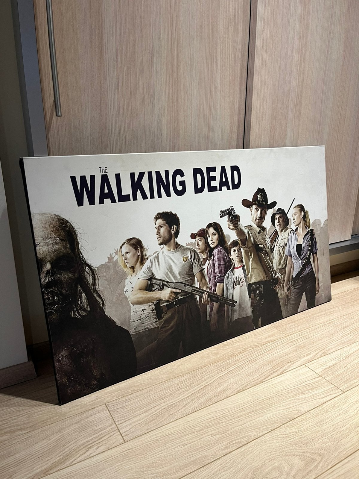 The walking dead seizoen 1 canvas, Huis en Inrichting, Ophalen, Gebruikt, 100 tot 125 cm, 50 – 75